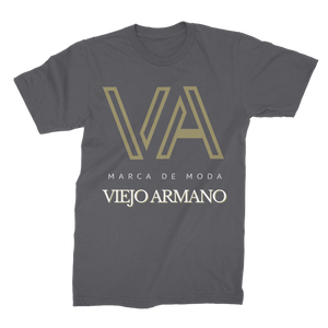 V.ARMANO White logo Premium Jersey Men's T-Shirt